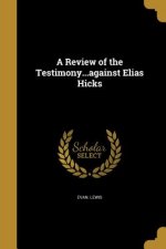 REVIEW OF THE TESTIMONYAGAINST