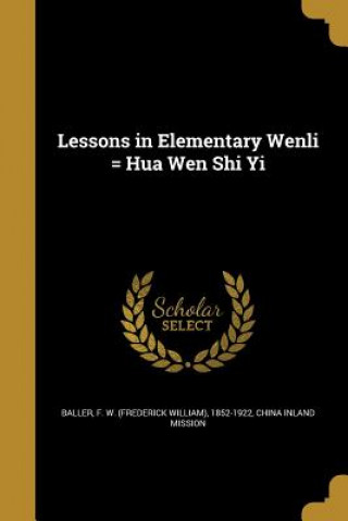 LESSONS IN ELEM WENLI = HUA WE