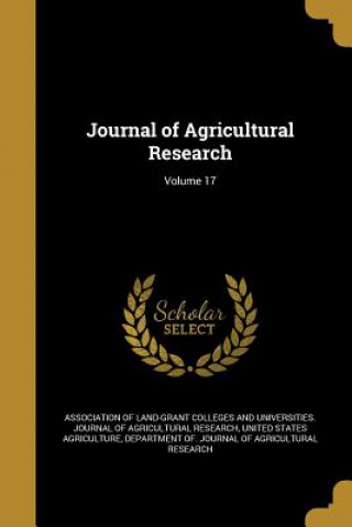 JOURNAL OF AGRICULTURAL RESEAR