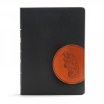 CSB Apologetics Study Bible for Students, Black/Tan Leathertouch: Black Letter, Teens, Study Notes and Commentary, Ribbon Marker, Sewn Binding, Easy-T