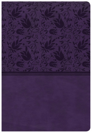CSB Super Giant Print Reference Bible, Purple Leathertouch