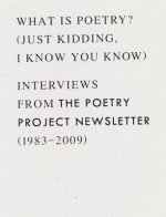 What is Poetry? (Just kidding, I know you know)