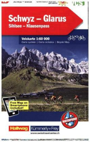 KuF Schweiz Radkarte 12 Schwyz - Glarus 1 : 60 000