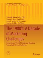 1980's: A Decade of Marketing Challenges
