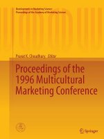 Proceedings of the 1996 Multicultural Marketing Conference