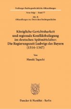 Königliche Gerichtsbarkeit und regionale Konfliktbeilegung im deutschen Spätmittelalter: Die Regierungszeit Ludwigs des Bayern (1314-1347).