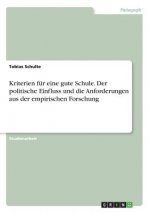 Kriterien fur eine gute Schule. Der politische Einfluss und die Anforderungen aus der empirischen Forschung