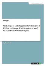 Are Refugees and Migrants Here to Exploit Welfare or Escape War? Stundenentwurf im Fach Sozialkunde bilingual