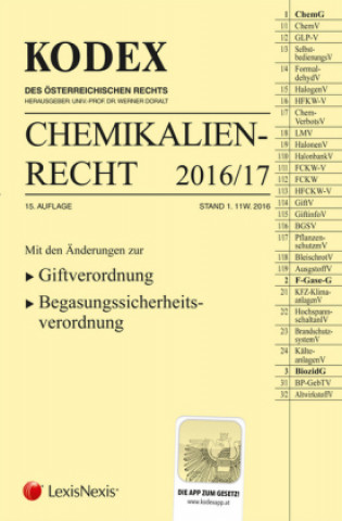 KODEX Chemikalienrecht 2016/17 (f. Österreich)