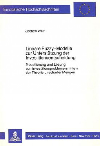Lineare Fuzzy-Modelle zur Unterstuetzung der Investitionsentscheidung