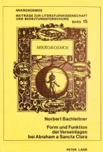 Form und Funktion der Verseinlagen bei Abraham a Sancta Clara