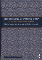 Phraseology in Legal and Institutional Settings