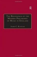 Beginnings of the Modern Philosophy of Music in England