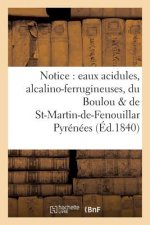 Notice: Eaux Acidules, Alcalino-Ferrugineuses, Du Boulou Et de St-Martin-De-Fenouillar Pyrenees
