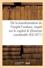 de la Transformation de l'Impot l'Unitaxe, Impot Sur Le Capital Et Sur Les Elements Constitutifs