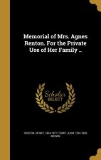 MEMORIAL OF MRS AGNES RENTON F