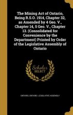 MINING ACT OF ONTARIO BEING RS