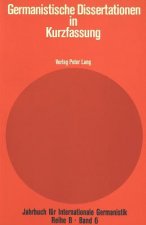 Germanistische Dissertationen in Kurzfassung