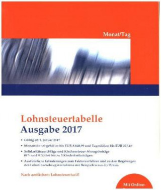 Lohnsteuertabelle 2017 Monat/Tag