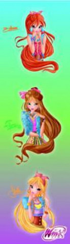 Záložka s 3D aplikací Winx Club fashion