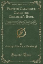 Printed Catalogue Cards for Children's Book