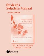 Student's Solutions Manual for Developmental Mathematics