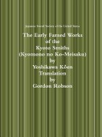 Early Famed Works of the Kyoto Smiths