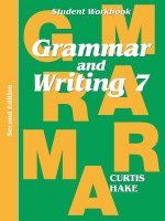 Saxon Grammar & Writing 2nd Edition Grade 7 Student Workbook