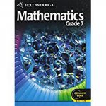 Holt McDougal Mathematics: Student Edition Grade 7 2012