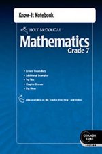 HOLT MCDOUGAL MATHEMATICS
