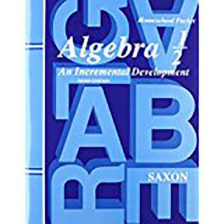 SAXON ALGEBRA 1 2 ANSWER KEY & TESTS THI