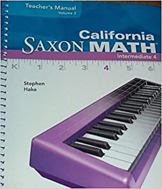SAXON MATH INTERMEDIATE 4 CALI
