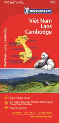 Michelin Vietnam Laos Cambodia Map