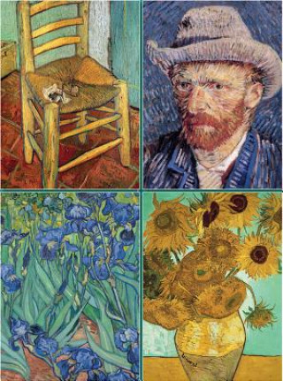 Set of Four Magnetic Notepads: Van Gogh (Brožovaná)