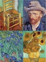 Set of Four Magnetic Notepads: Van Gogh