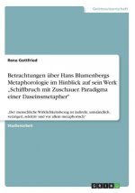 Betrachtungen uber Hans Blumenbergs Metaphorologie im Hinblick auf sein Werk 