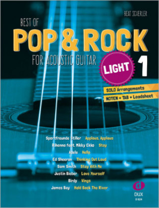 Best of Pop & Rock for Acoustic Guitar light 1. Vol.1