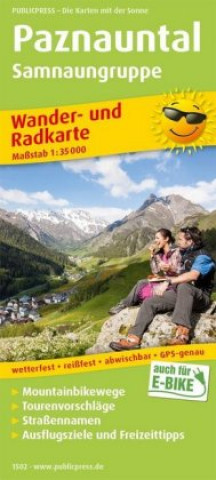 Paznauntal / Samnaungruppe hike & bike map