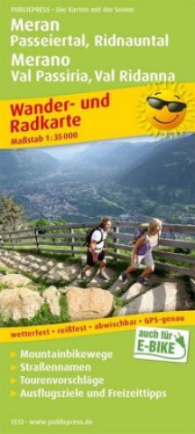 Meran / Passeiertal / Ridnauntal hike & bike map