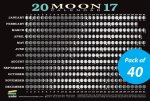 2017 Moon Calendar Card (40-Pack): Lunar Phases, Eclipses, and More!
