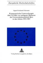 Katamnestische Untersuchungen ueber 36 Faelle von malignem Melanom der Universitaetshautklinik Bern in den Jahren 1953-1967