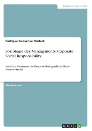 Soziologie des Managements. Coporate Social Responsibility