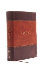 KJV, The King James Study Bible, Leathersoft, Brown, Thumb Indexed, Red Letter, Full-Color Edition