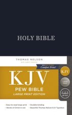 KJV, Pew Bible, Large Print, Hardcover, Blue, Red Letter, Comfort Print