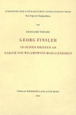 Georg Finsler in seinen Briefen an Ulrich von Wilamowitz-Moellendorff