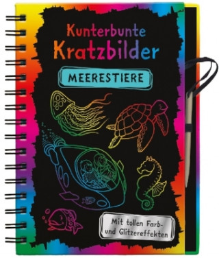 Kunterbunte Kratzbilder: Meerestiere