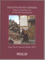 The Asia-Pacific Disaster Report 2015: Disasters Without Borders - Regional Resilience for Sustainable Development