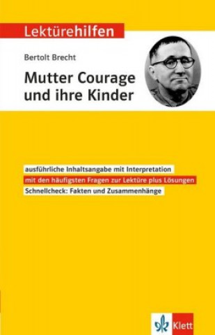 Klett Lektürehilfen Bertolt Brecht, Mutter Courage und ihre Kinder (Bertolt Brecht)(Brožovaná)