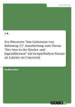 Eva Ibbotsons Das Geheimnis von Bahnsteig 13. Ausarbeitung zum Thema Der Sinn in der Kinder- und Jugendliteratur mit beispielhaftem Einsatz als Lektur