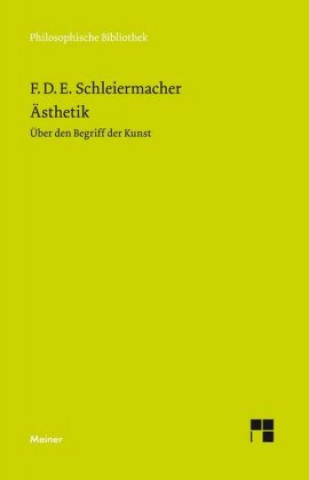Ästhetik (1832/33). Über den Begriff der Kunst (1831-33)